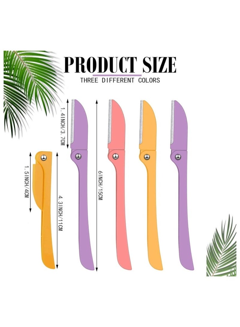 فيذر-فلامنجو شفرات حلاقة الوجه الأصلية من البلاتين الصلب للنساء (عبوة من 3 شفرات) - أداة دقيقة لتشذيب الحواجب والوجه - موصى بها من قبل أطباء الجلدية - حماية للبشرة الحساسة - Image 3